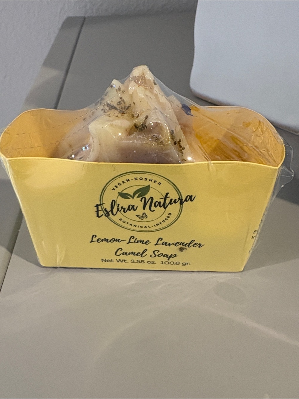 Esliva Natura Lemon-Lime Lavender Camel Soap 3.55 oz.